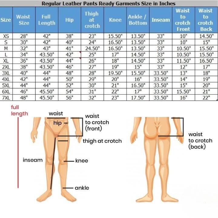 Men's Brown Cowhide Leather Biker Pants