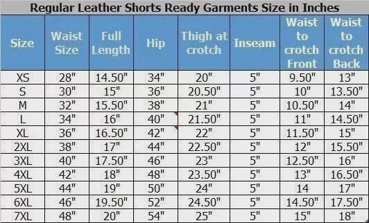 Genuine Leather Clubwear Shorts – Men’s Cowhide Leather Shorts