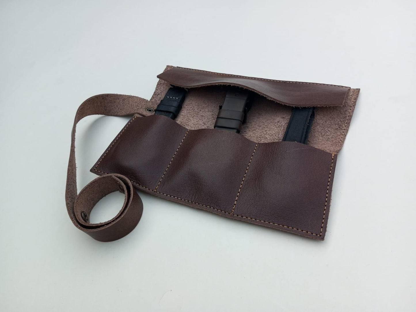 Personalized Leather Watch Roll: Travel Watch Case, Groomsmen Gift