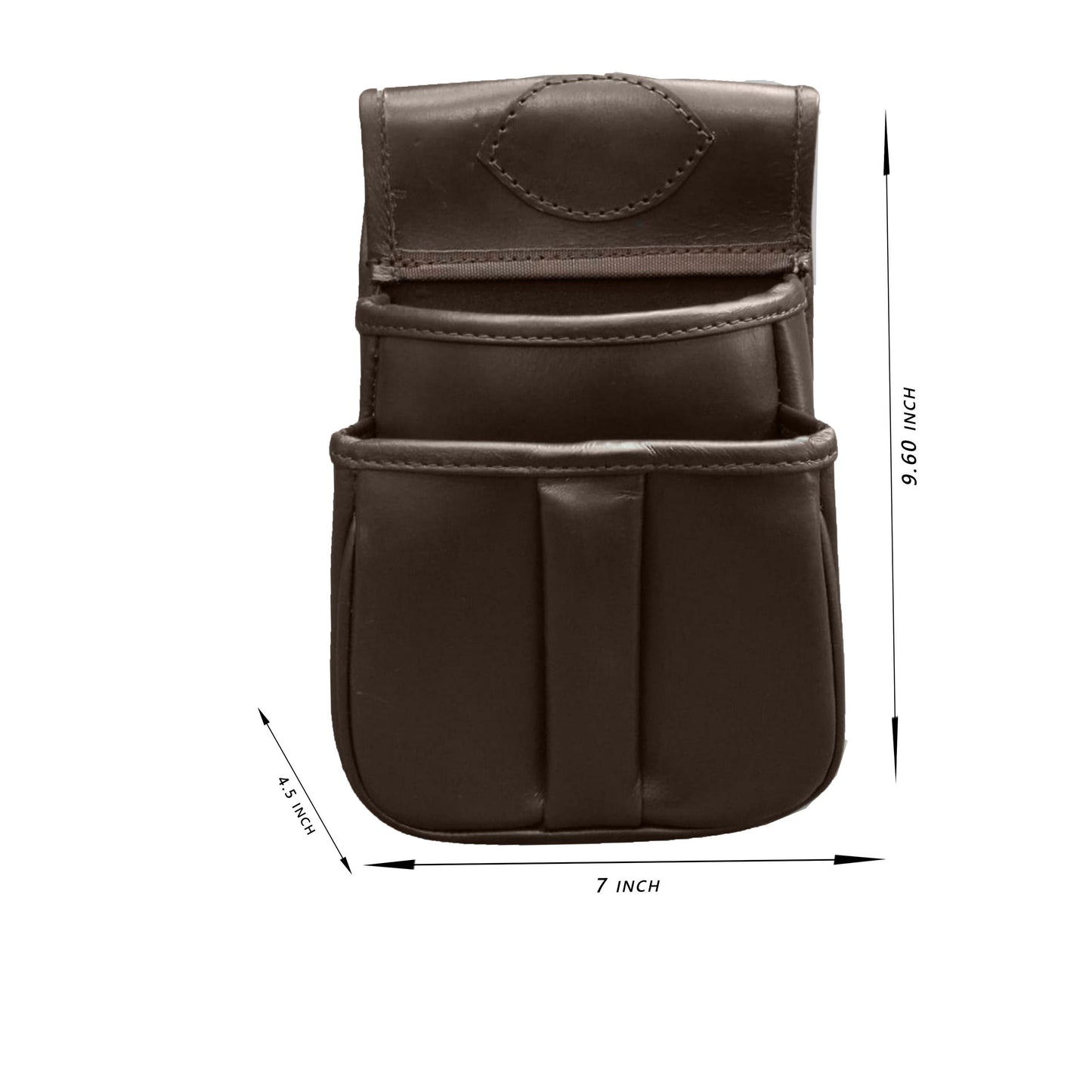 Handmade Leather Belt Pouch with Loop: Rustic Utility Storage