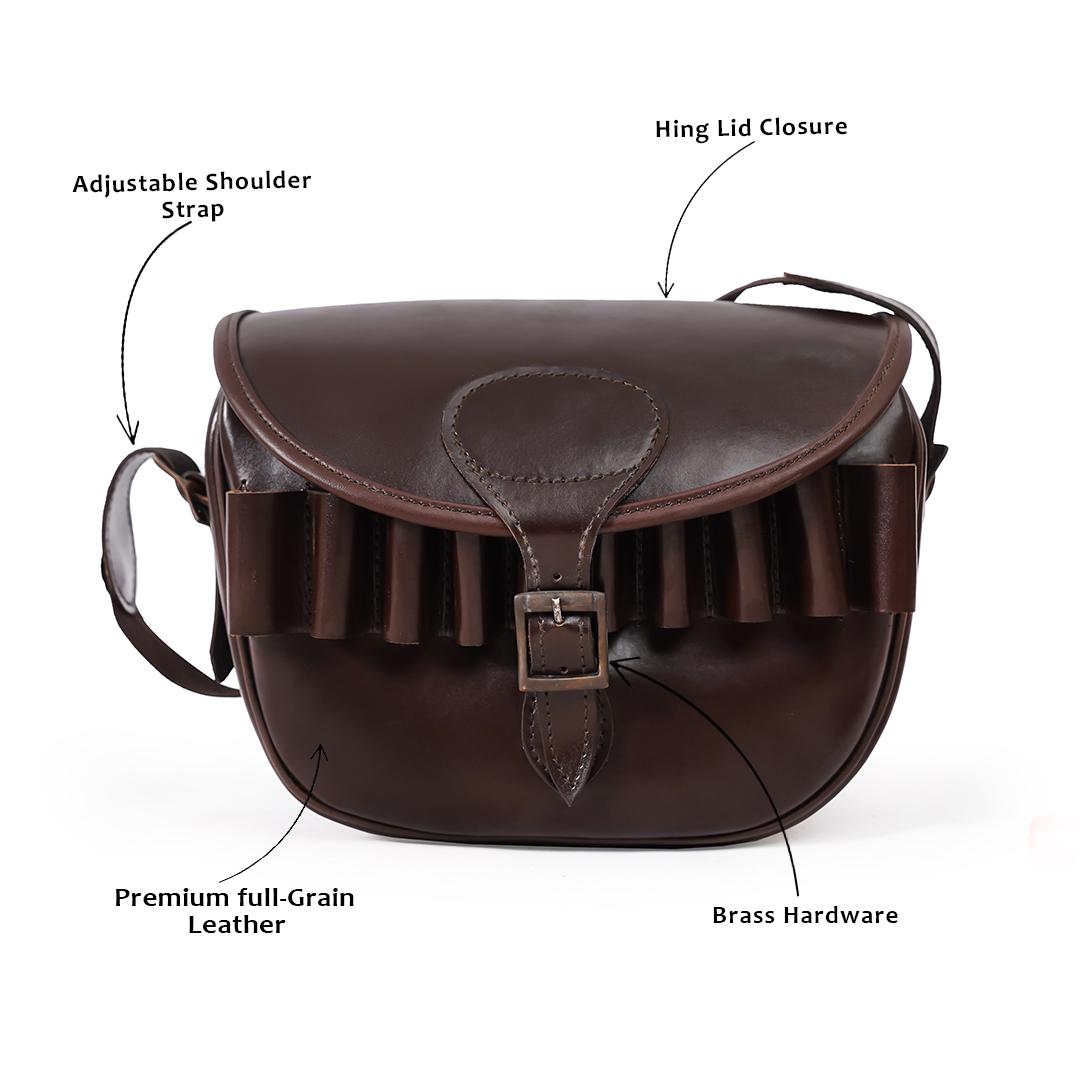 Handmade Leather Field Bag: Rustic Utility Belt Pouch, Outdoor Gift