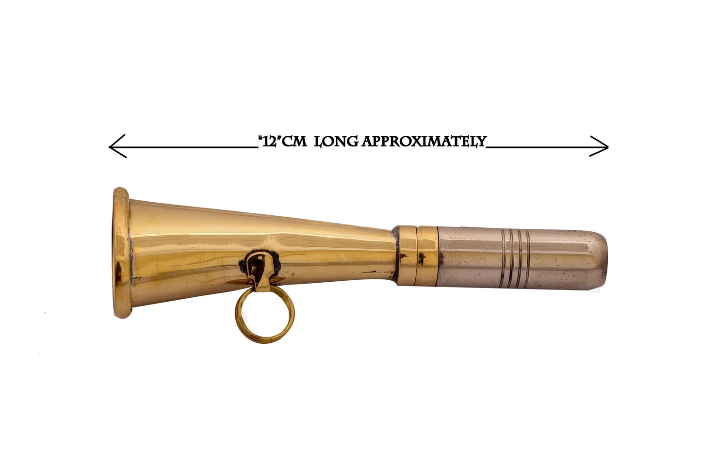 Brass Fox Hunting Horn: Traditional Bugle, Vintage Style