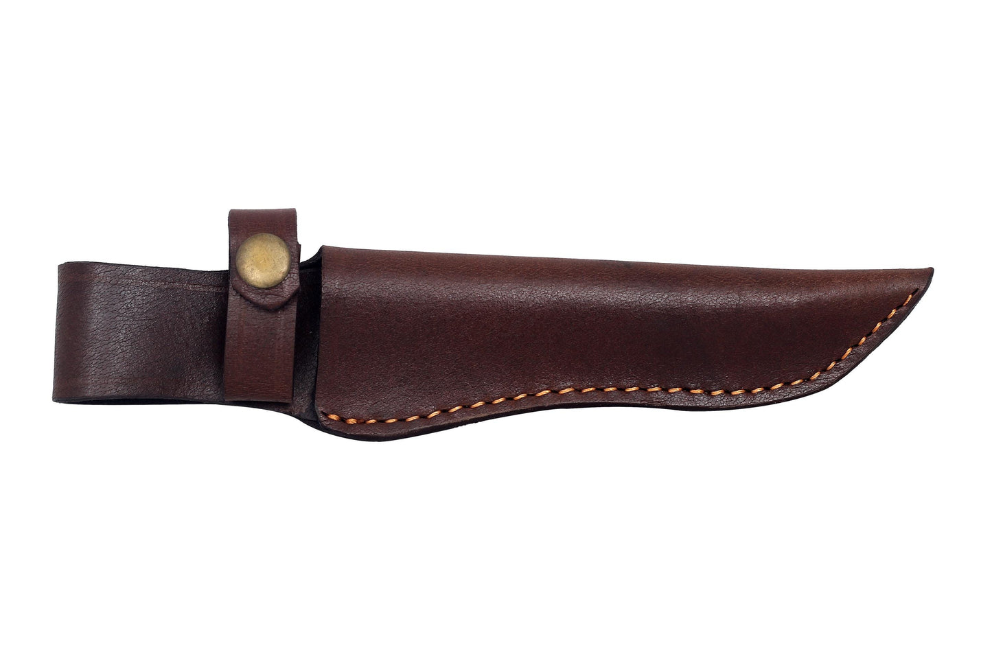 Handmade Leather Knife Sheath: Vertical Carry, Full-Grain Cowhide