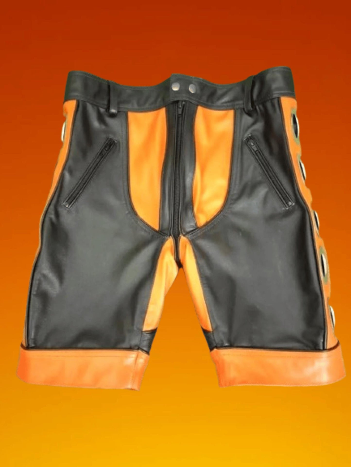 Genuine Leather Clubwear Shorts – Men’s Cowhide Leather Shorts
