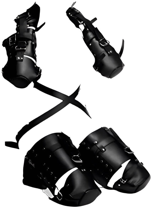 Pet Crawler Arm and Leg Set | Play Crawler Accessories | Leather Restraint Kit | Unique Gift for Her