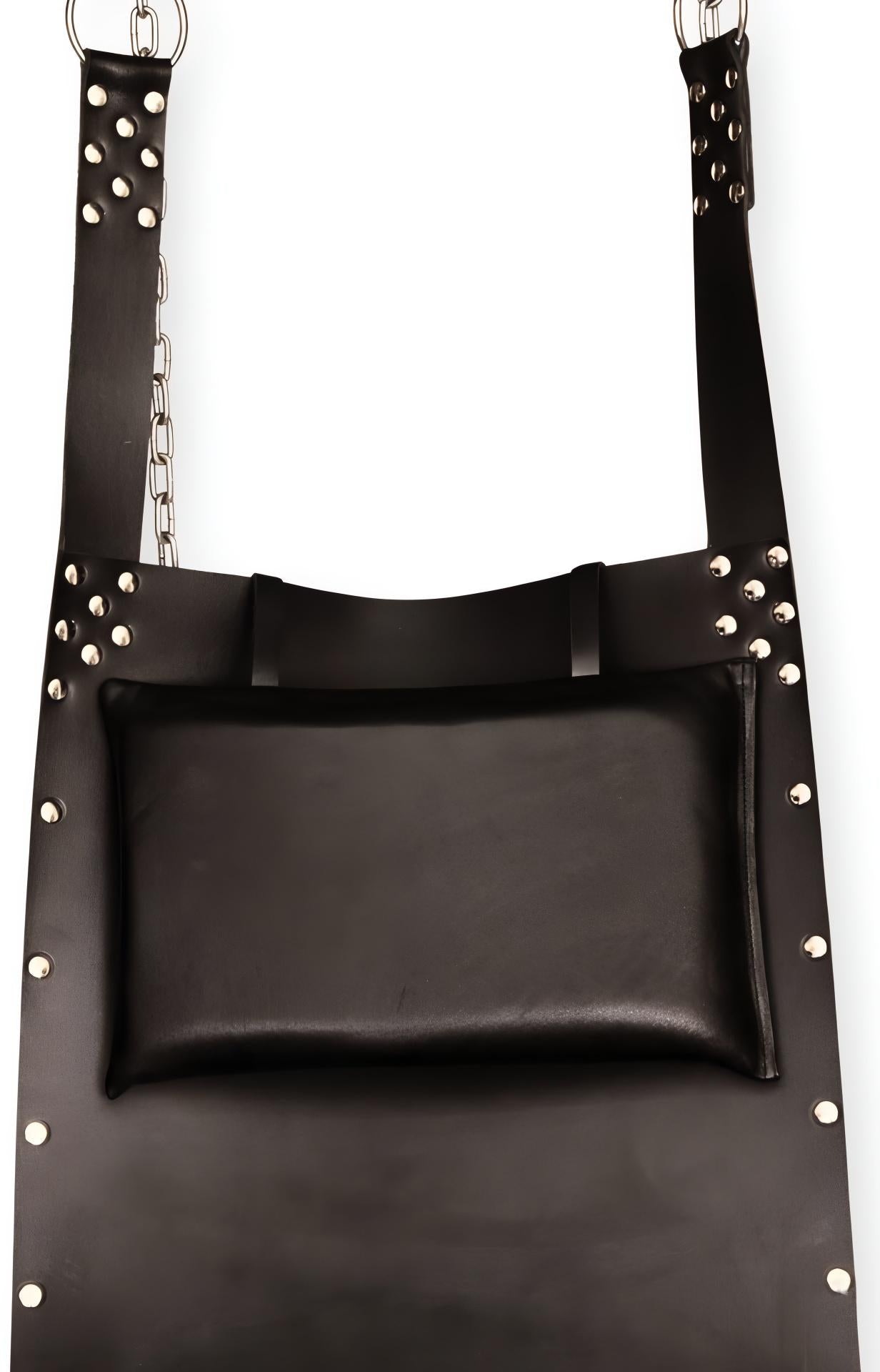 Premium Handmade Black Leather Sling