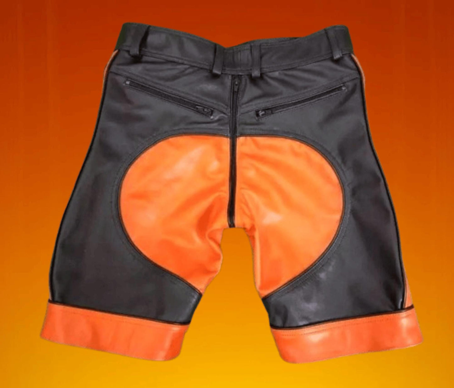 Genuine Leather Clubwear Shorts – Men’s Cowhide Leather Shorts