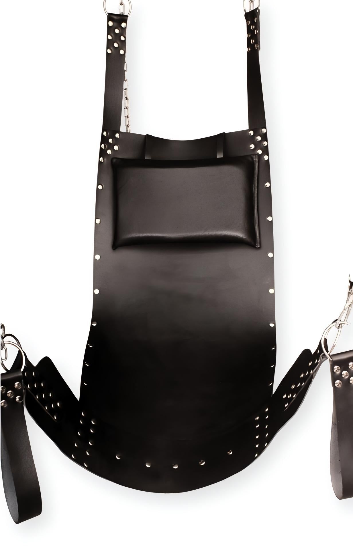 Premium Handmade Black Leather Sling