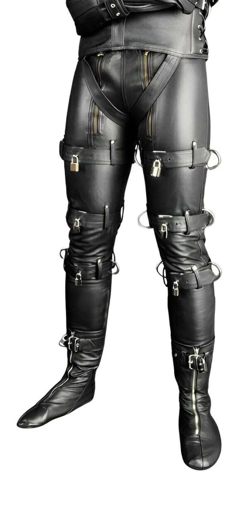 Genuine Sheep Leather Pants - Leather Gay Pant And Chaps, Men Trousers, Biker Uniform, Partywear
