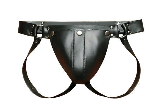 Men's Full-Grain Leather Chaps: Biker Cowboy Festival Wear