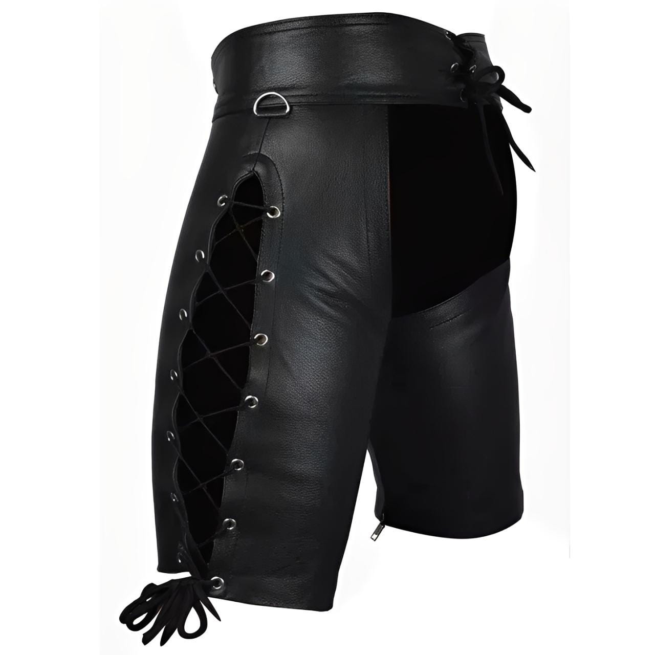 Genuine Leather Clubwear Shorts – Men’s Cowhide Leather Shorts