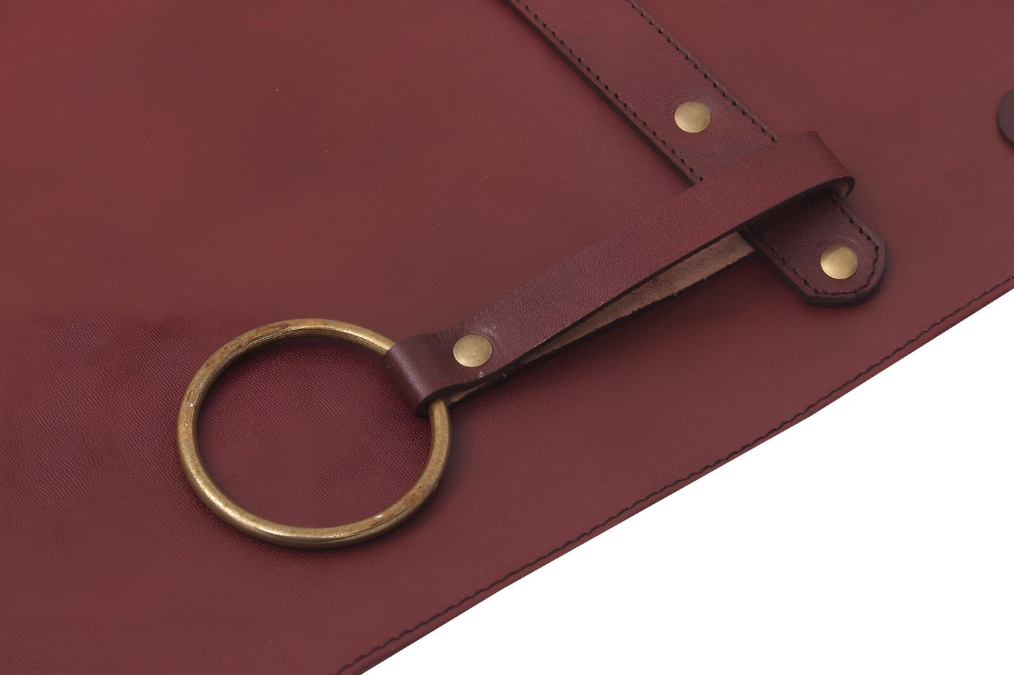 Full Grain Leather Apron – Handmade Cross-Back Work Apron for Professionals