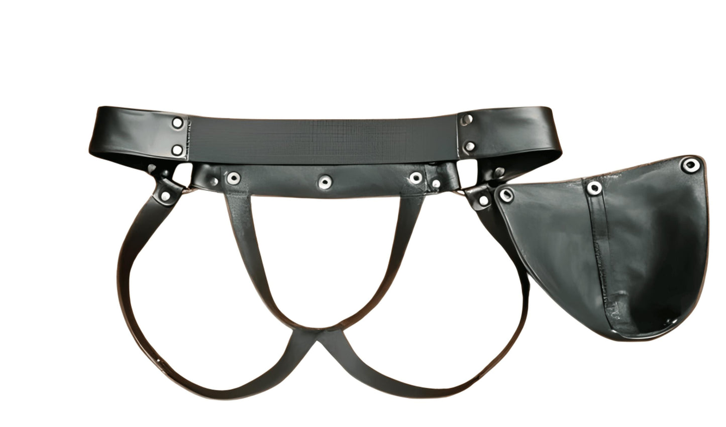 Men's Full-Grain Leather Chaps: Biker Cowboy Festival Wear