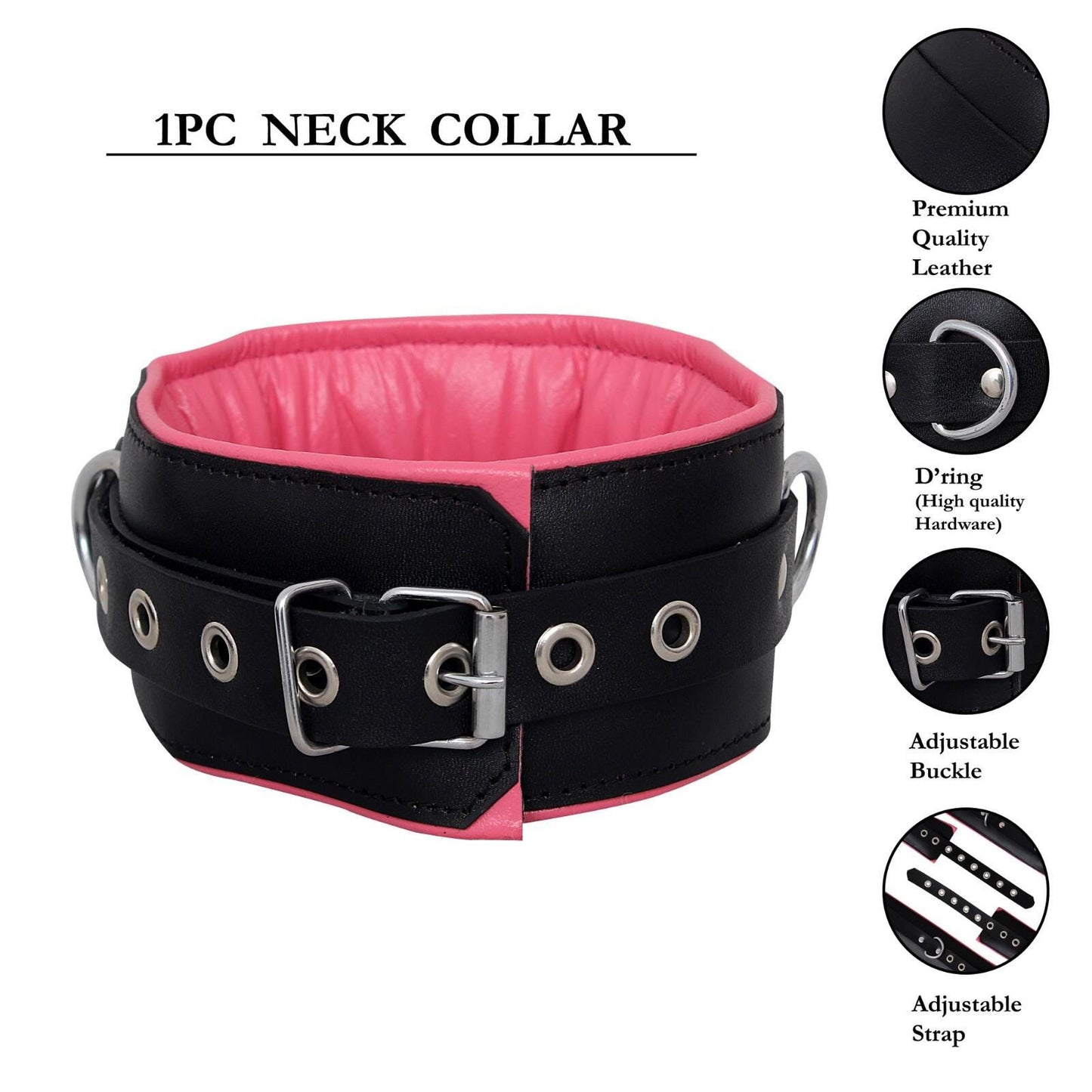 Cuffs Set | Adjustable 7-pcs Waist Belt, Thigh, Wrist & Ankle Cuffs with Connector – Full Restraint Set - Blackpink inspired - Personalized