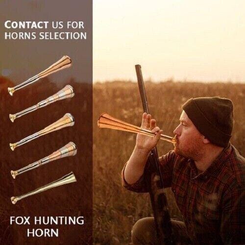 Handcrafted Copper Brass Hunting Horn, Huntsman Decor (9'')