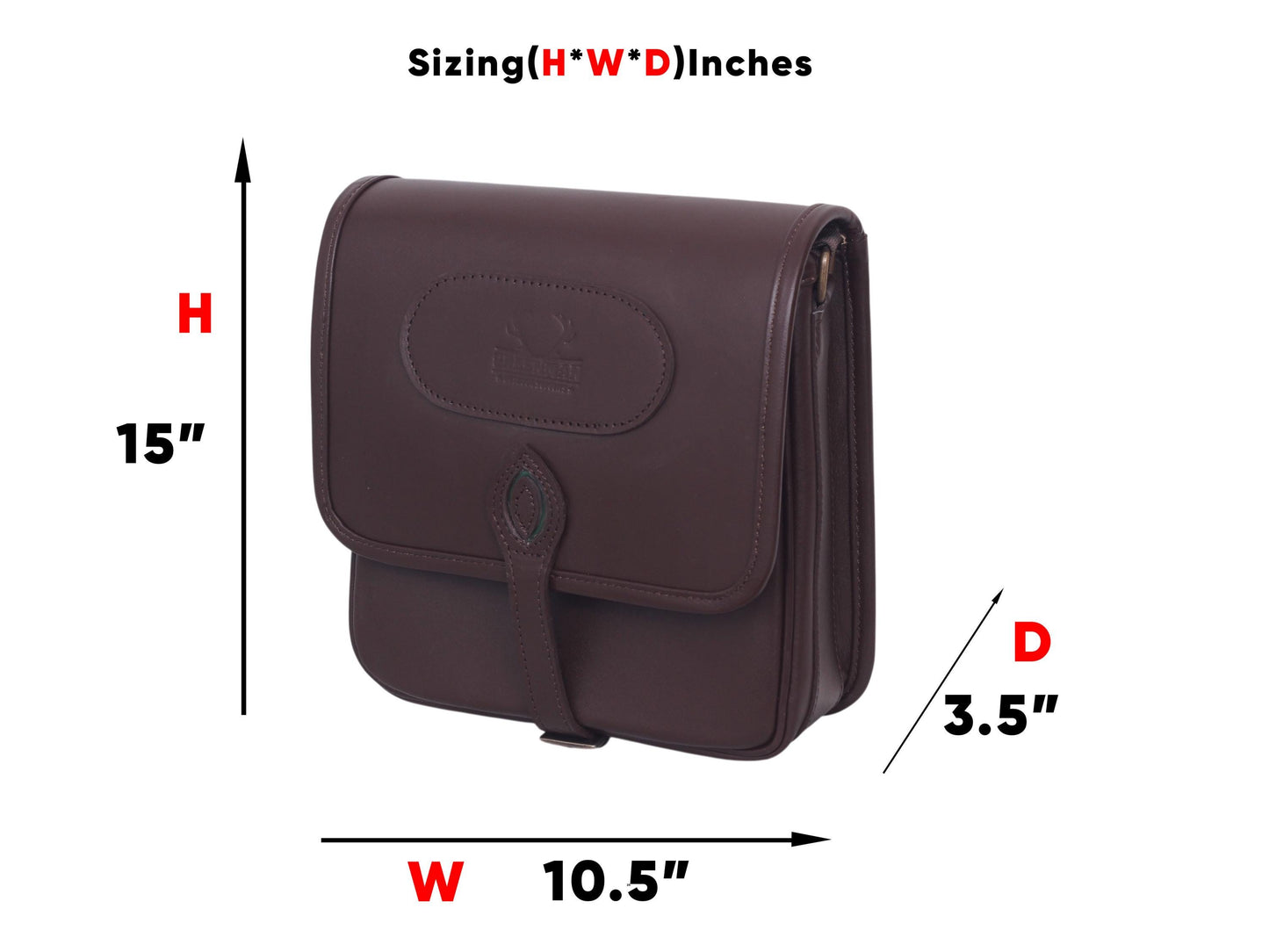 Genuine Leather Hunting Field Bag: Heritage-Style Sporting Pouch