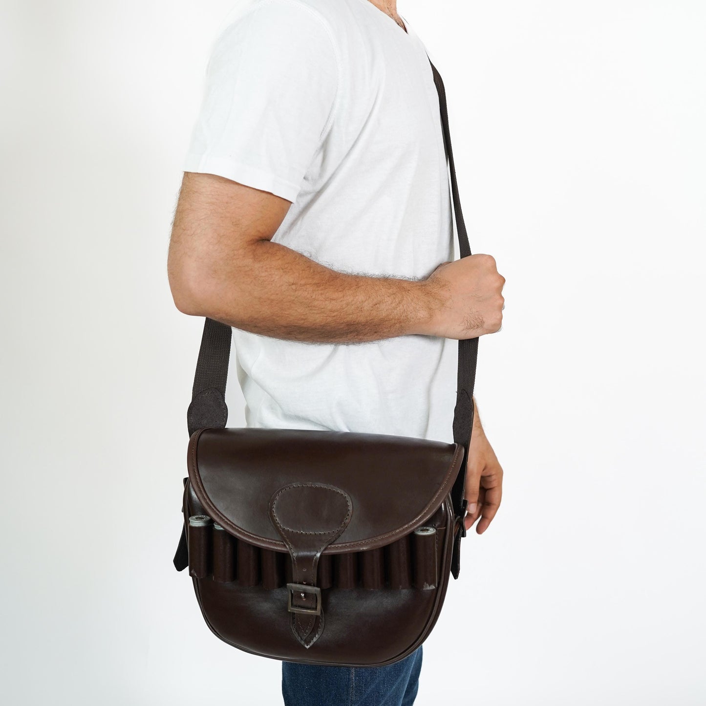 Handmade Leather Field Bag: Rustic Utility Belt Pouch, Outdoor Gift