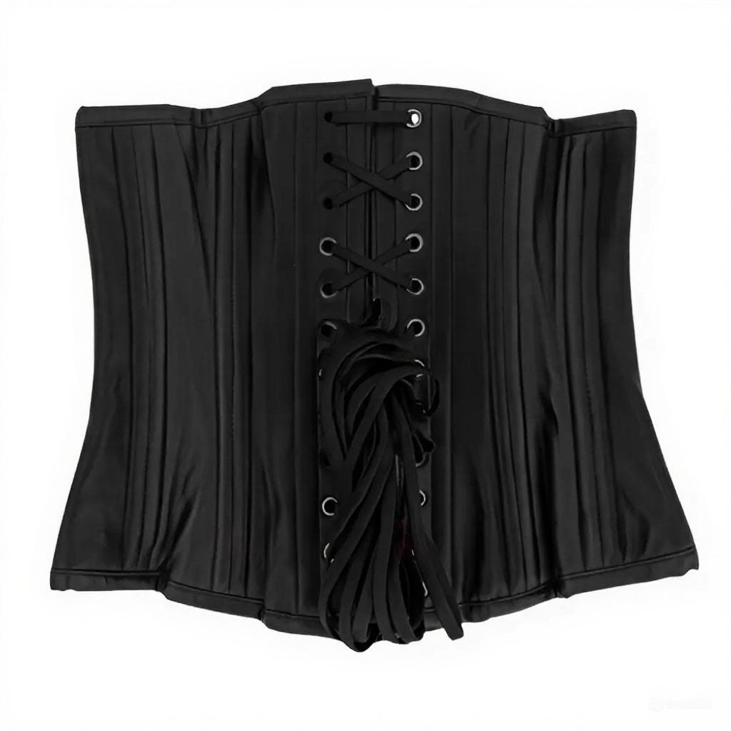 Unisex Leather Underbust Corset | Adjustable Waist Cincher Belt | Steampunk Gothic Cosplay & Festival Costume Accessories