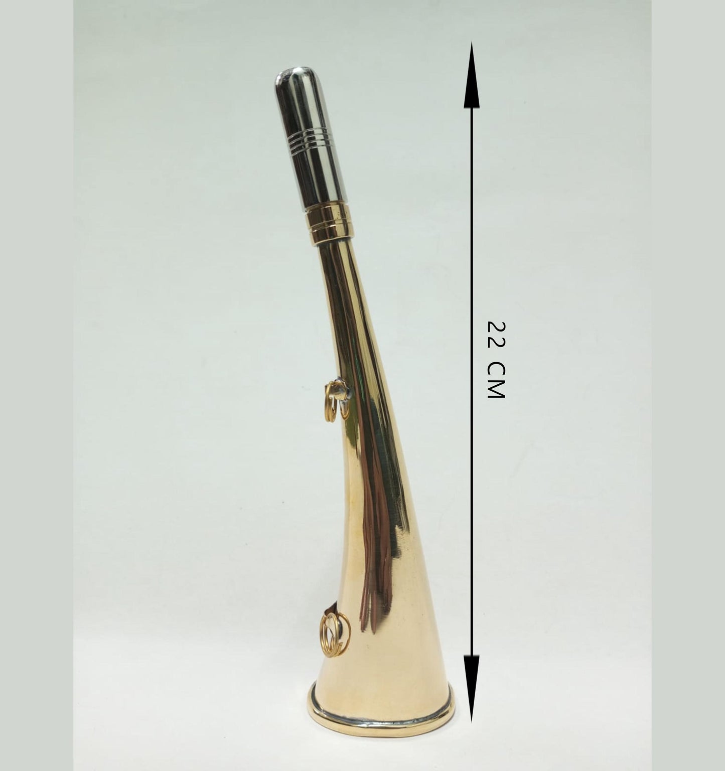 Brass Fox Hunting Horn: Traditional Bugle, Vintage Style