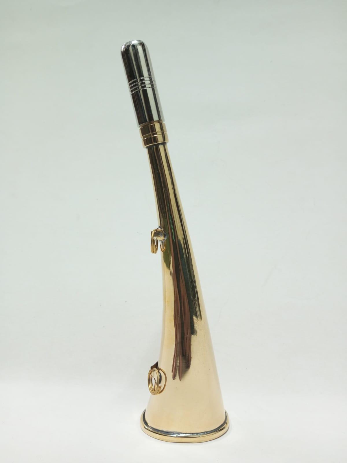 Brass Fox Hunting Horn: Traditional Bugle, Vintage Style
