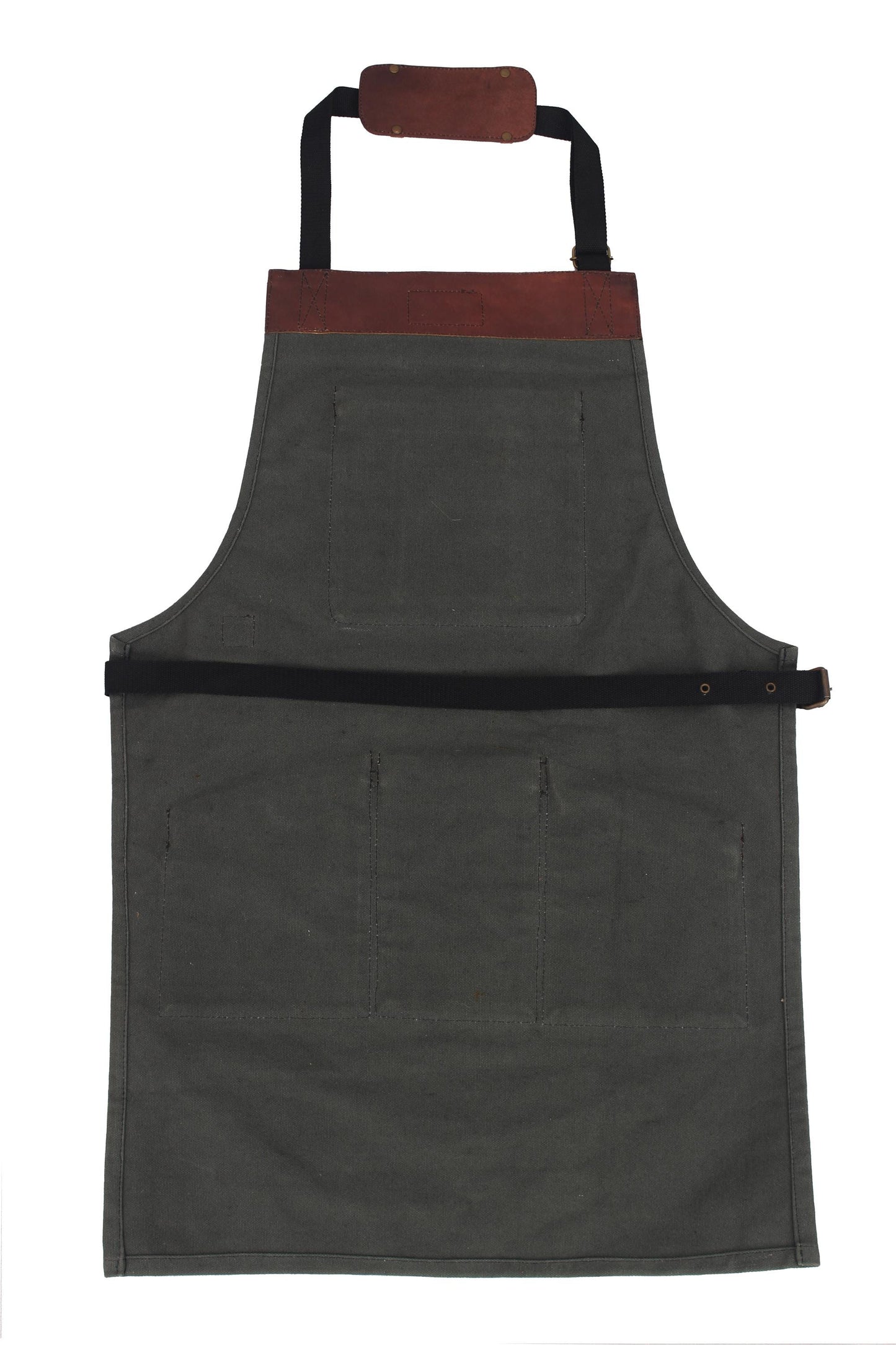 Leather & Canvas Apron: Chef, Woodworking, BBQ - Handmade