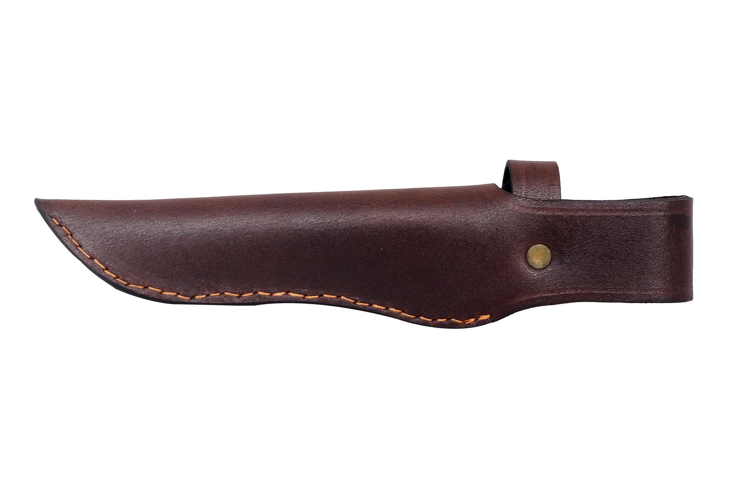 Handmade Leather Knife Sheath: Vertical Carry, Full-Grain Cowhide