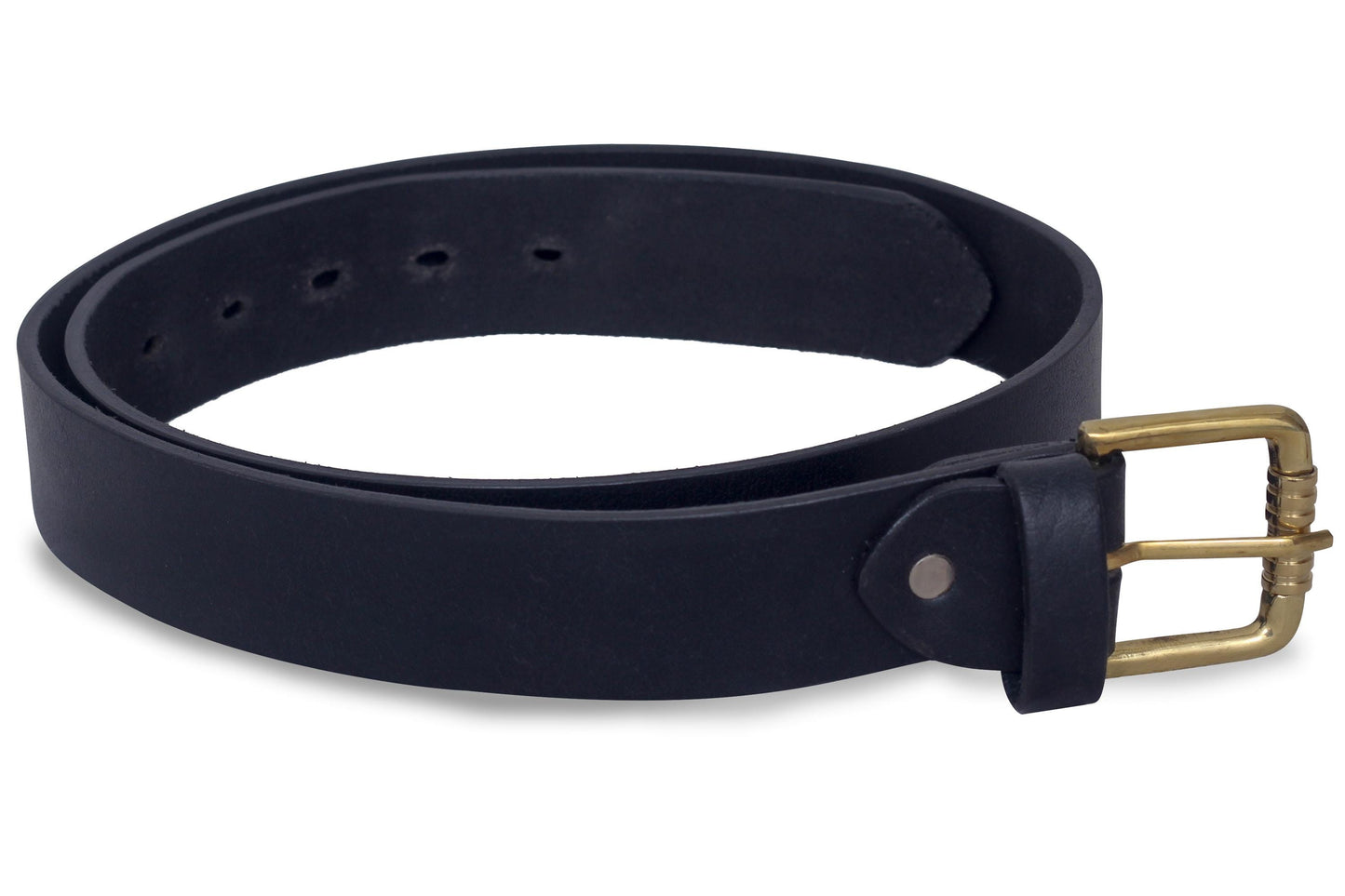 Genuine Leather Belt: Mens Brown or Black Trouser Belt with Buckle