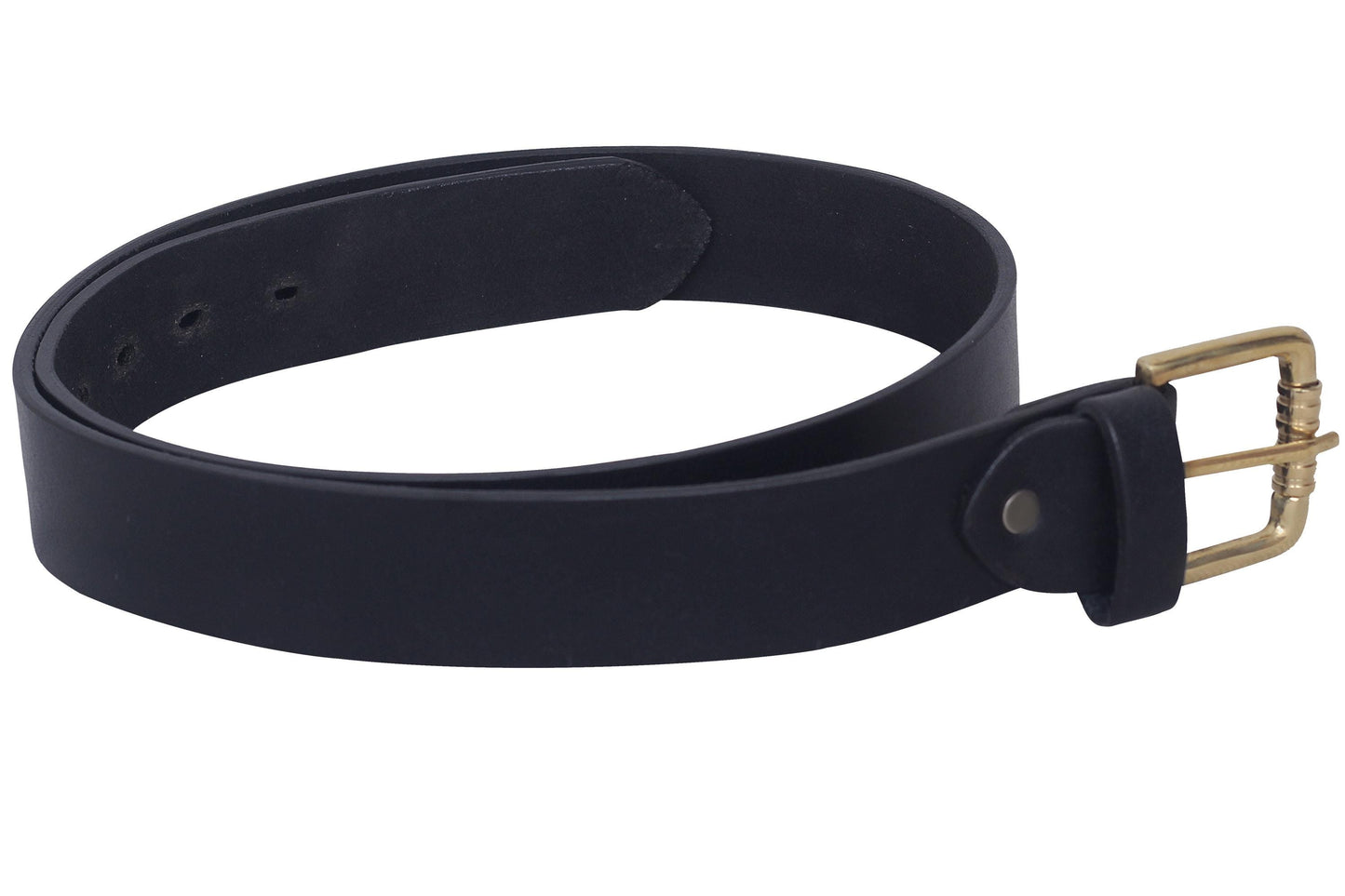 Genuine Leather Belt: Mens Brown or Black Trouser Belt with Buckle