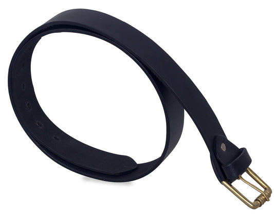 Genuine Leather Belt: Mens Brown or Black Trouser Belt with Buckle