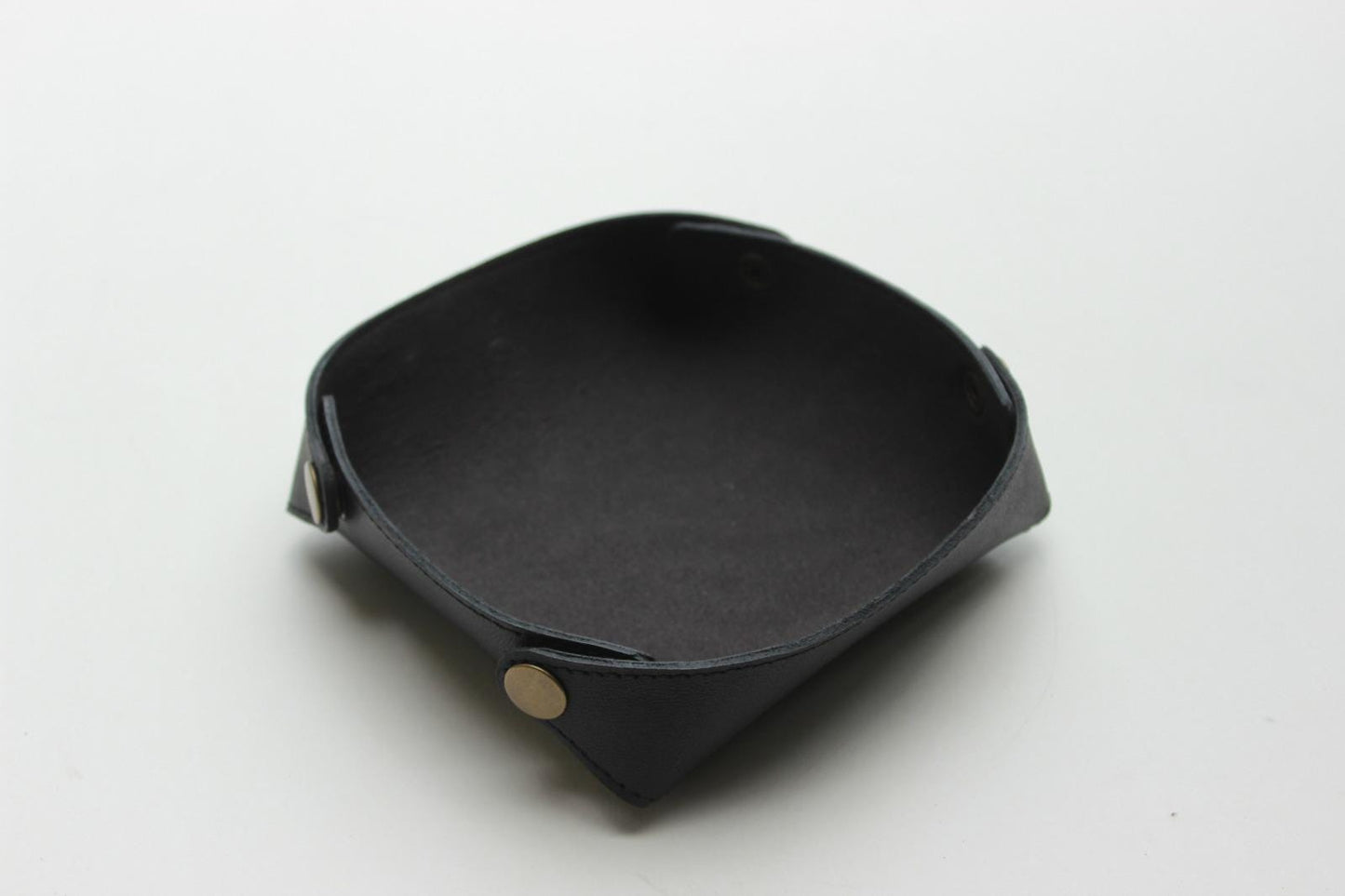 Genuine Leather Valet Tray, Cowhide Desk Organizer, Anniversary Gift