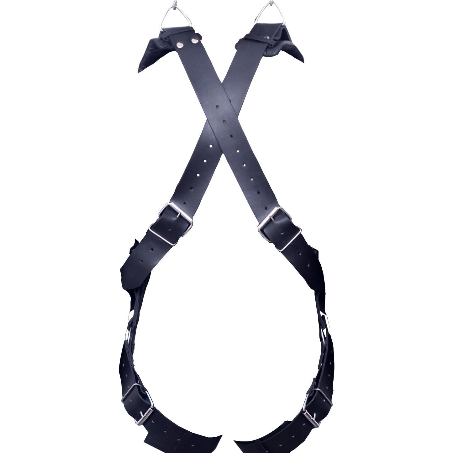 Handcrafted Leather Suspension Sling, Adjustable Shoulder Harness Strap, Cosplay Adult Play Room Fun Mature